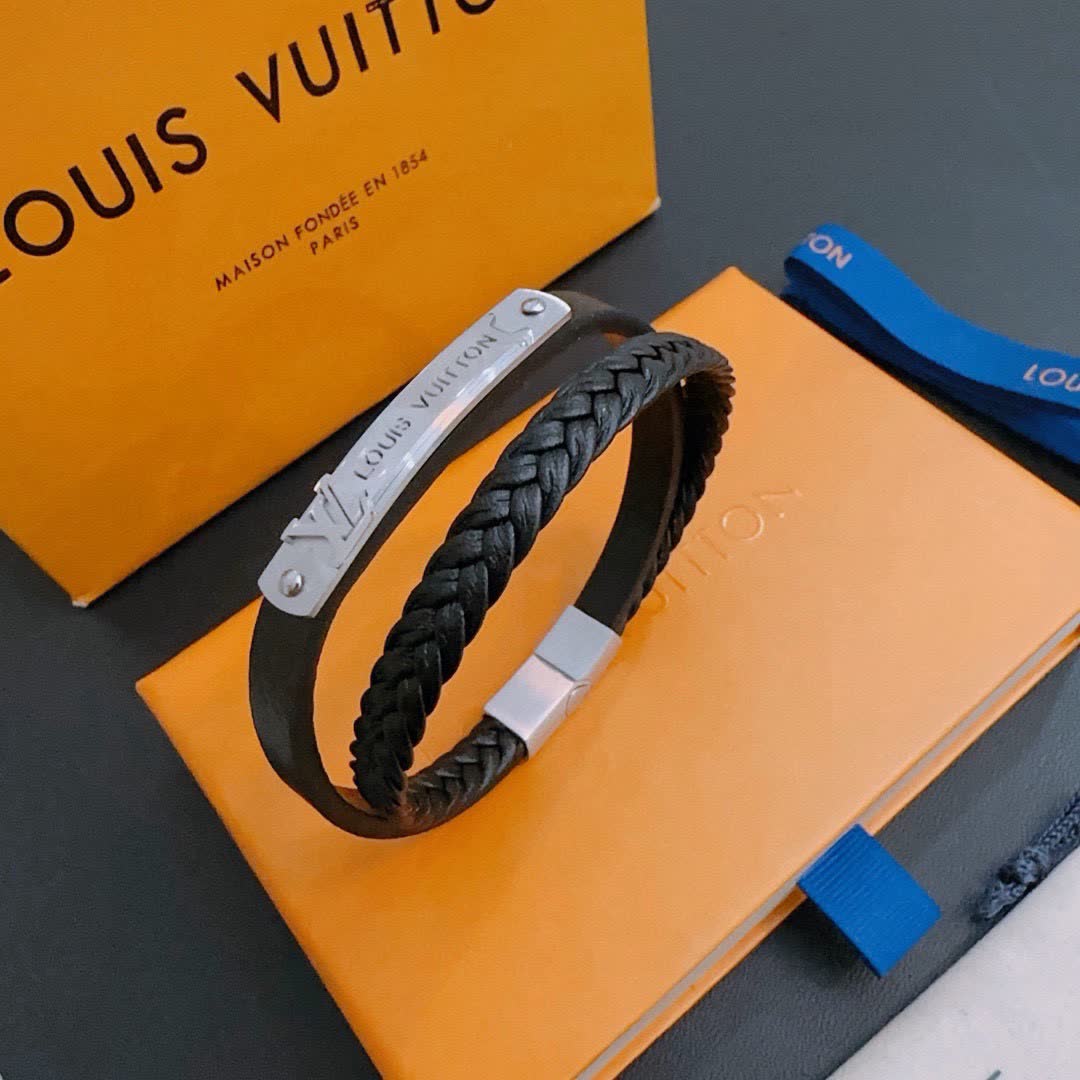 Louis Vuitton Leather Bracelet